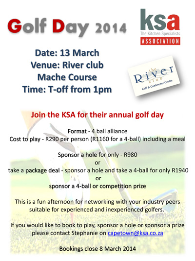 Booking open for KSA CT golf day